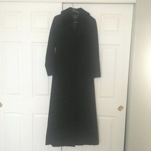 Full-length Women's Express Black Wool Dress Coat